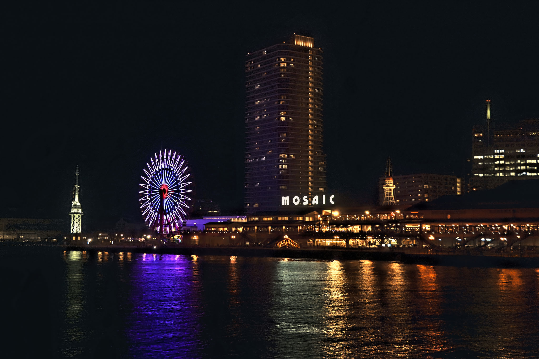 神戸港の夜景