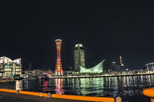 神戸　メリケンパークの夜景