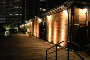ハーバーランド　夜の神戸煉瓦倉庫