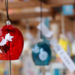 奈良おふさ観音風鈴祭り　金魚の赤い風鈴